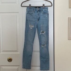 Hollister Blue Straight Leg Jeans Classic Denim